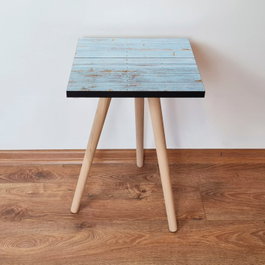 Hanah Home Mesa Auxiliar Azul y Camel